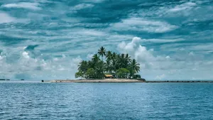 photography of island against sky jigsaw puzzle