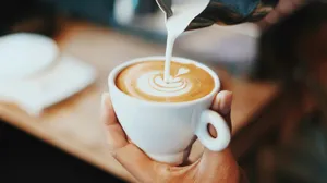 person making latte art jigsaw puzzle