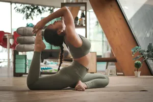 woman doing yoga jigsaw puzzle