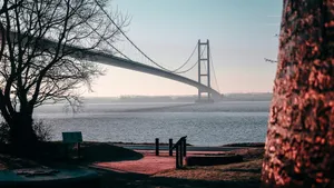 a view of a bridge over a body of water jigsaw puzzle