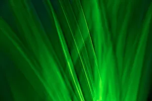 Dynamic abstract art showcasing vibrant green grass blades in a creative, blurred close-up. jigsaw puzzle