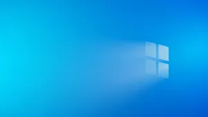 Abstract blue background with a digital window-like light effect, ideal for creative designs. jigsaw puzzle