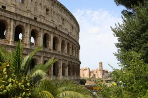 A view of the colossion in rome, italy jigsaw puzzle