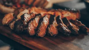 cooked sliced meat jigsaw puzzle