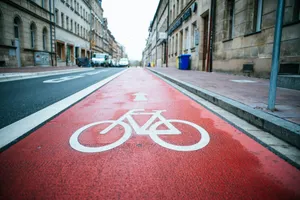 red and white love print on road jigsaw puzzle