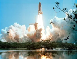 Space Shuttle Columbia launches from the Kennedy Space Center jigsaw puzzle
