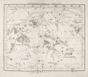 Antique celestial map of constellations andromeda and perseus. jigsaw puzzle