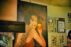 woman in brown and black leopard print dress painting jigsaw puzzle