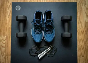 blue and black nike athletic shoes jigsaw puzzle
