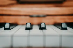 selective focus photography of piano keys jigsaw puzzle