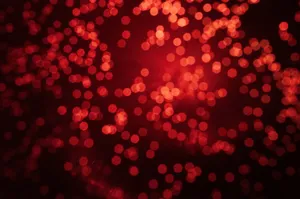 a blurry image of red lights in the dark jigsaw puzzle