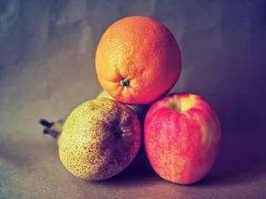 two orange fruits on gray surface jigsaw puzzle