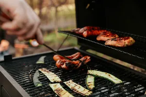 grilled meat on black grill jigsaw puzzle