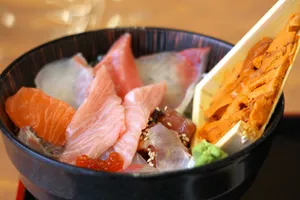 a close up of a bowl of food on a table jigsaw puzzle