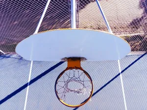 white and orange basketball hoop during day jigsaw puzzle