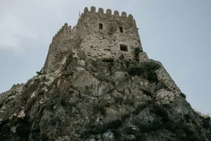 a stone castle on a rocky hill jigsaw puzzle