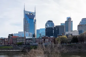 View of Nashville's iconic AT&T Building and downtown skyline. jigsaw puzzle