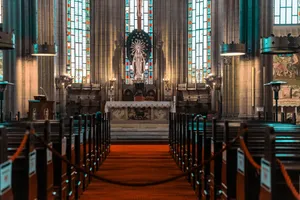 Captured in Istanbul, this cathedral showcases stunning stained glass and religious art. jigsaw puzzle