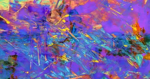 Dynamic abstract painting with bold, vibrant colors and expressive brushstrokes. jigsaw puzzle