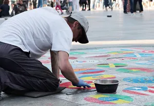 street painting jigsaw puzzle