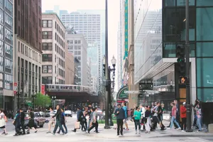 people crossing on pedestrian lane jigsaw puzzle