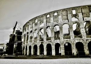 grayscale photo of concrete building jigsaw puzzle