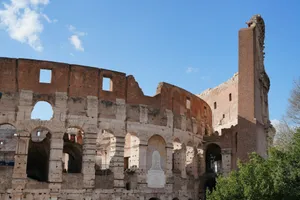 The colosseum in rome under a blue sky jigsaw puzzle