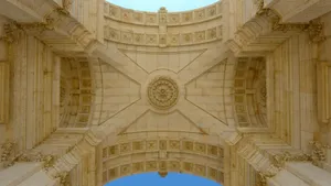 Intricate stone archway ceiling with decorative patterns jigsaw puzzle