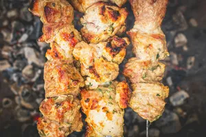 grilled meat with white sauce jigsaw puzzle