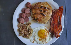 cooked food on table jigsaw puzzle