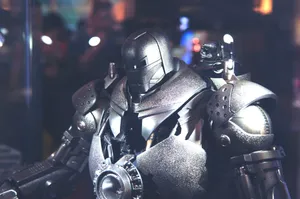 black and gray robot in black suit jigsaw puzzle