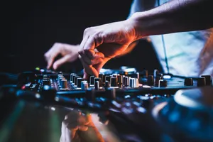 person playing audio mixer in close up photography jigsaw puzzle