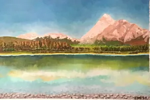 green trees near body of water during daytime jigsaw puzzle