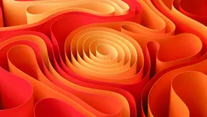 an abstract red and orange background with curves jigsaw puzzle