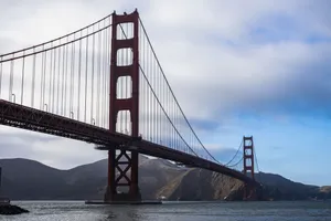Iconic view of the Golden Gate Bridge spanning the bay in San Francisco. jigsaw puzzle