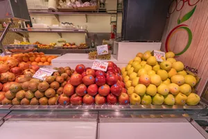 A colorful variety of fruits on display at a market in Valencia, Spain. jigsaw puzzle