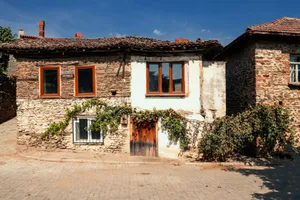 Charming traditional stone house in the historic village of Birgi, İzmir with a rustic facade. jigsaw puzzle
