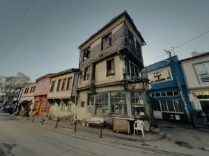 Explore vintage architecture on a quiet street in Mudanya, Bursa, Turkey on a sunny day. jigsaw puzzle