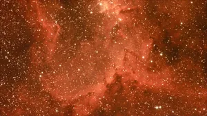 A captivating view of a red nebula in deep space astronomy. jigsaw puzzle