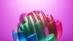 Dynamic colorful abstract art with vivid hues and smooth gradients. jigsaw puzzle