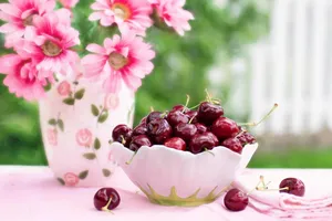 cherries in a bowl jigsaw puzzle